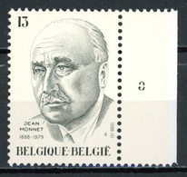 BE  2293 XX   ----  Jean Monnet  --  N° De Planche 3 - 1981-1990