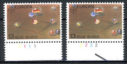 BE  2323  XX   ----  Europa : Jeux D'enfants  --  N° De Planche 1 Et 2 - 1981-1990