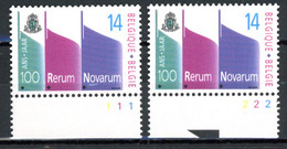 BE  2408  XX   ----  Rerum Novarum  --  N° De Planche 1 Et 2 - 1991-2000