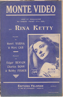 Monte Vidéo 	Chanteur	Rina Ketty	Partition Musicale Ancienne > 	24/8/22 - Chant Soliste