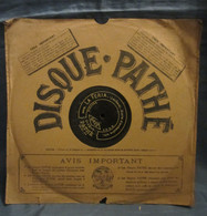 DISQUE PATHÉ SAPHIR 90 à 100 Tour, 29cm. 6425 : LA FERIA & 6204 : MARCHE AUX FLAMBEAUX N°3. - Spezialformate