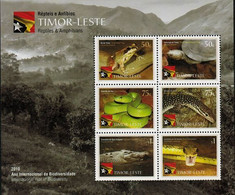 East Timor 2010, Reptiles And Amphibians, MNN S/S - Osttimor