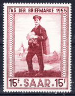 Saar Sarre 1955, Error (Plattenfehler) Mi#361 I (pos. 8), Mint Never Hinged - Unused Stamps