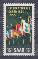 Saar Sarre 1955, Error (Plattenfehler) Mi#359 Pf III, Mint Never Hinged - Ongebruikt