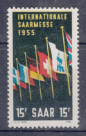 Saar Sarre 1955, Error (Plattenfehler) Mi#359 Pf II, Mint Never Hinged - Unused Stamps
