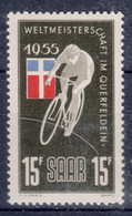 Saar Sarre 1955 Error (Plattenfehler) Mi#357 Pf V, Mint Never Hinged - Unused Stamps