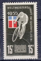 Saar Sarre 1955 Error (Plattenfehler) Mi#357 Pf II, Mint Never Hinged - Unused Stamps