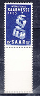 Saar Sarre 1953 Mi#341 Mint Never Hinged, Leerfeld - Ungebraucht