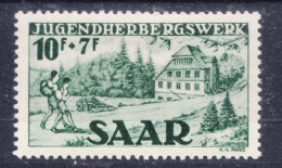 Saar Sarre 1949 Error (Plattenfehler) Mi#263 Pf I, Mint Hinged - Neufs