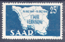 Saar Sarre 1948 Mi#261 Mint Hinged - Neufs