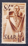 Saar Sarre 1947 Error (Plattenfehler) Mi#224 Pf II, Mint Never Hinged - Nuovi