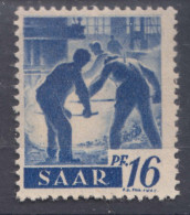 Saar Sarre 1947 Error (Plattenfehler) Mi#213 Pf III, Mint Hinged - Neufs