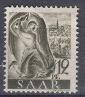 Saar Sarre 1947 Error (Plattenfehler) Mi#211 Pf I, Mint Never Hinged - Neufs