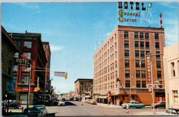 Montana Billings Looking West On 1st Avenue North - Billings