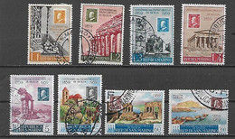 SAN MARINO  1959 CENTENARIO DEL FRANCOBOLLO DI SICILIA SASS. 503-509+P.A. 131 USATA VF - Usati