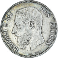 Monnaie, Belgique, Leopold II, 5 Francs, 5 Frank, 1868, Bruxelles, TB+, Argent - 5 Francs