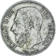 Monnaie, Belgique, Leopold II, 5 Francs, 5 Frank, 1869, Bruxelles, TB+, Argent - 5 Frank