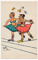 CPSM - BAR-LE-DUC (Meuse) - Dessin De Hardy, Hommes Déguisés En Danseuses Sur Des Barbelés - Camp De Bar Le Duc - Bar Le Duc