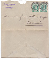 Carte Lettre - Omslagbrief - Franz Charon Sombreffe à Keumiée - 1923 - Buste-lettere