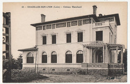 CPA -  CHAZELLES SUR LYON (Loire) - Château Blanchard - Other & Unclassified