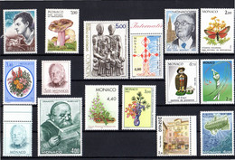 Sous La Faciale : " LOT DE TIMBRES NEUFS ** MNH DE MONACO " Avec Carte De Présentation. - Collections, Lots & Series