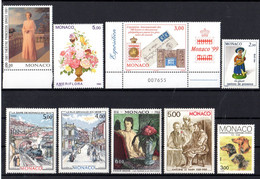 Sous La Faciale : " LOT DE TIMBRES NEUFS ** MNH DE MONACO " Avec Carte De Présentation. - Collections, Lots & Series