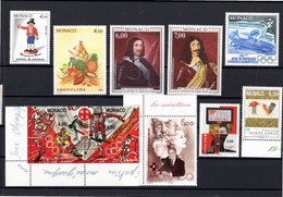 Faciale - 35 % : " LOT DE TIMBRES NEUFS ** MNH DE MONACO " Avec Carte De Présentation. - Collezioni & Lotti