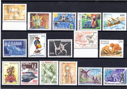 Sous La Faciale: " LOT DE TIMBRES NEUFS ** MNH DE MONACO " Avec Carte De Présentation. - Collections, Lots & Séries