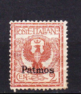 STAMPS-ITALY-1912-PATMO-UNUSED-MH*-SEE-SCAN - Egeo (Patmo)