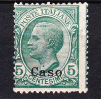 STAMPS-ITALY-1912-CASO-UNUSED-MH*-SEE-SCAN - Ägäis (Caso)