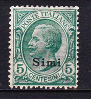 STAMPS-ITALY-1912-SIMI-UNUSED-MH*-SEE-SCAN - Ägäis (Simi)