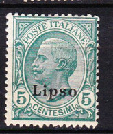STAMPS-ITALY-1912-LIPSO-UNUSED-MH*-SEE-SCAN - Ägäis (Lipso)