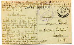 SAONE ET LOIRE De LE CREUSOT CP En FM Du 31/06/1918 - Guerra De 1914-18