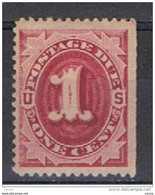 U.S.A.:  1887/89  POSTAGE  DUE  -  1 C. UNUSED  STAMP  -  P. 12  -  YV/TELL. 8 - Postage Due