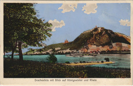 CPA AK Drachenfels Mit Blick A. Konigswinter GERMANY (1231625) - Drachenfels