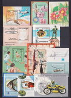 CAMBODGE - 1985/1993 -COLLECTION 2 PAGES ! 14 BLOCS ** MNH - COTE YVERT 2006 ! = 74 EUR - SPORTS /TRANSPORTS/ANIMAUX.. - Cambodia