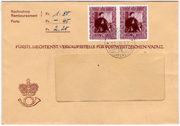 Liechtenstein 1952: Giovanni G.Savoldo Zu 250 Mi 306 Yv 268 Auf NN-FDC Mit ET-o VADUZ 27.III.52 (Zu CHF 12.00++) - Lettres & Documents