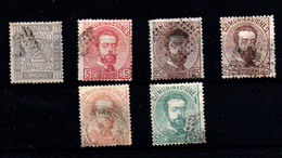 España Nº 116, 118, 124/6. Año 1872 - Used Stamps