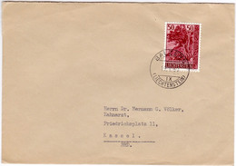 Liechtenstein 1960: Holunder / Sureau (50) Zu 323 Mi 378 Yv 340 Mit Stempel BALZERS 19.I.60 (Zu CHF 8.00) - Briefe U. Dokumente