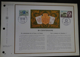 FDC Feuillet Philatélique Bicentenaire De Napoleon 1er Corse Premier Jour - Documents Of Postal Services