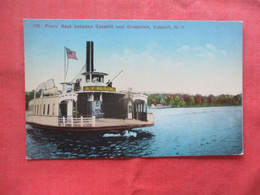 Ferry Boat Between  Catskill  & Greendale  Catskill  New York .    Ref 5720 - Catskills