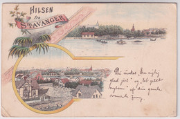 Karte Von  1897 -Hilsen Fra Stavanger - Norvegia