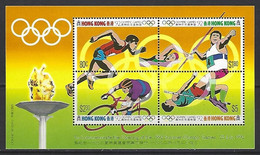 Great Britain - Hong Kong - 1992 Olympic Games - Barcelona, Spain - (souvenir Sheet) - Blocs-feuillets