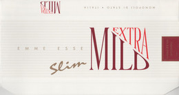 Italia - EXTRA MILD Slim - Emballage Cartonne Cigarette - Cigarette Cardboard Packaging - Cigar Cases