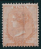Malte N°1a - Papier Bleuté - Neuf Sans Gomme - Pli - B - Malta