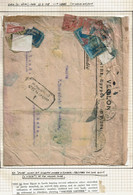 CTN38 - SALVAGED MAIL EL-GHURI / LEEDS 23/3/1918 VOIR NOTE - 1915-1921 Protectorado Británico