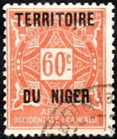 Niger Obl. N° Taxe  7 - Ornements Le 60c Orange - Gebruikt