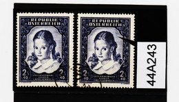 44A243 ÖSTERREICH 1952 Michl 976 PLATTENFEHLER "  FARBFLECK " Gestempelt - Variétés & Curiosités