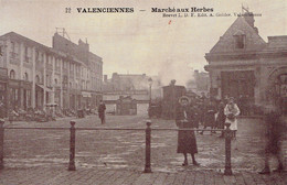 59 Valenciennes  Marché Aux Herbes N°12  Tram Vapeur - Valenciennes