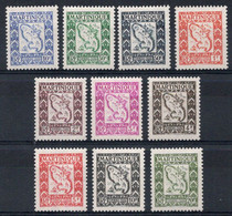 Martinique Timbres Taxe N°27 à 36* Neufs Charnières TB Cote : 11,50 € - Strafport